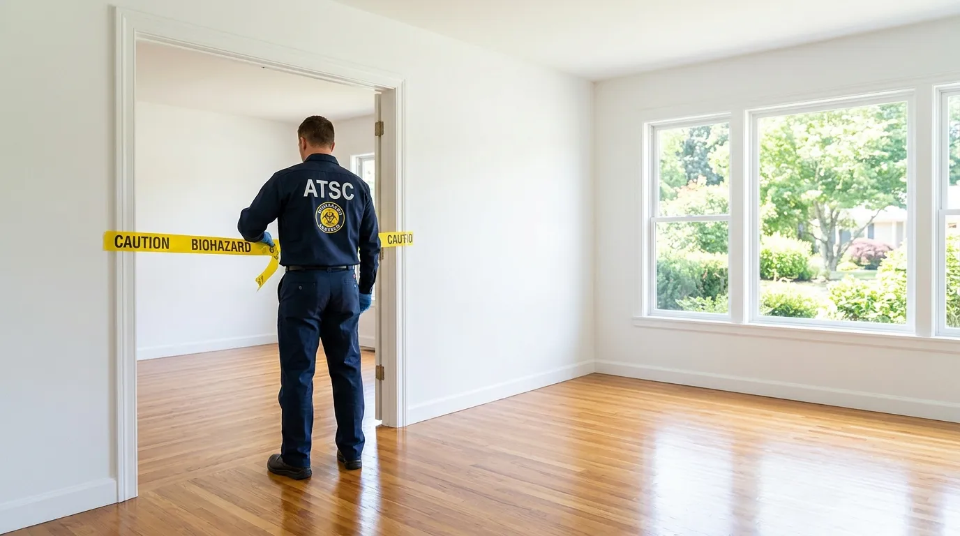 Certified biohazard cleanup crew performing Crime Scene Cleanup in Fallon